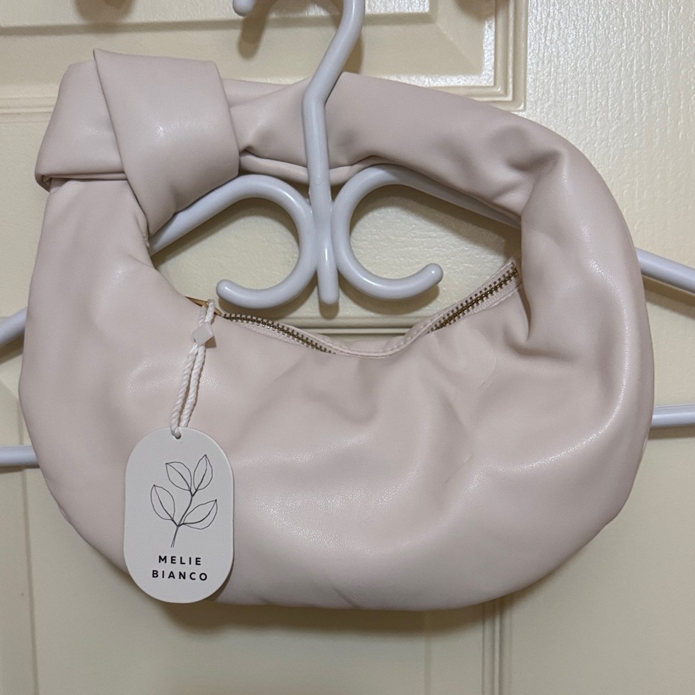 Melie Bianco Soft Cream Shoulder Bag